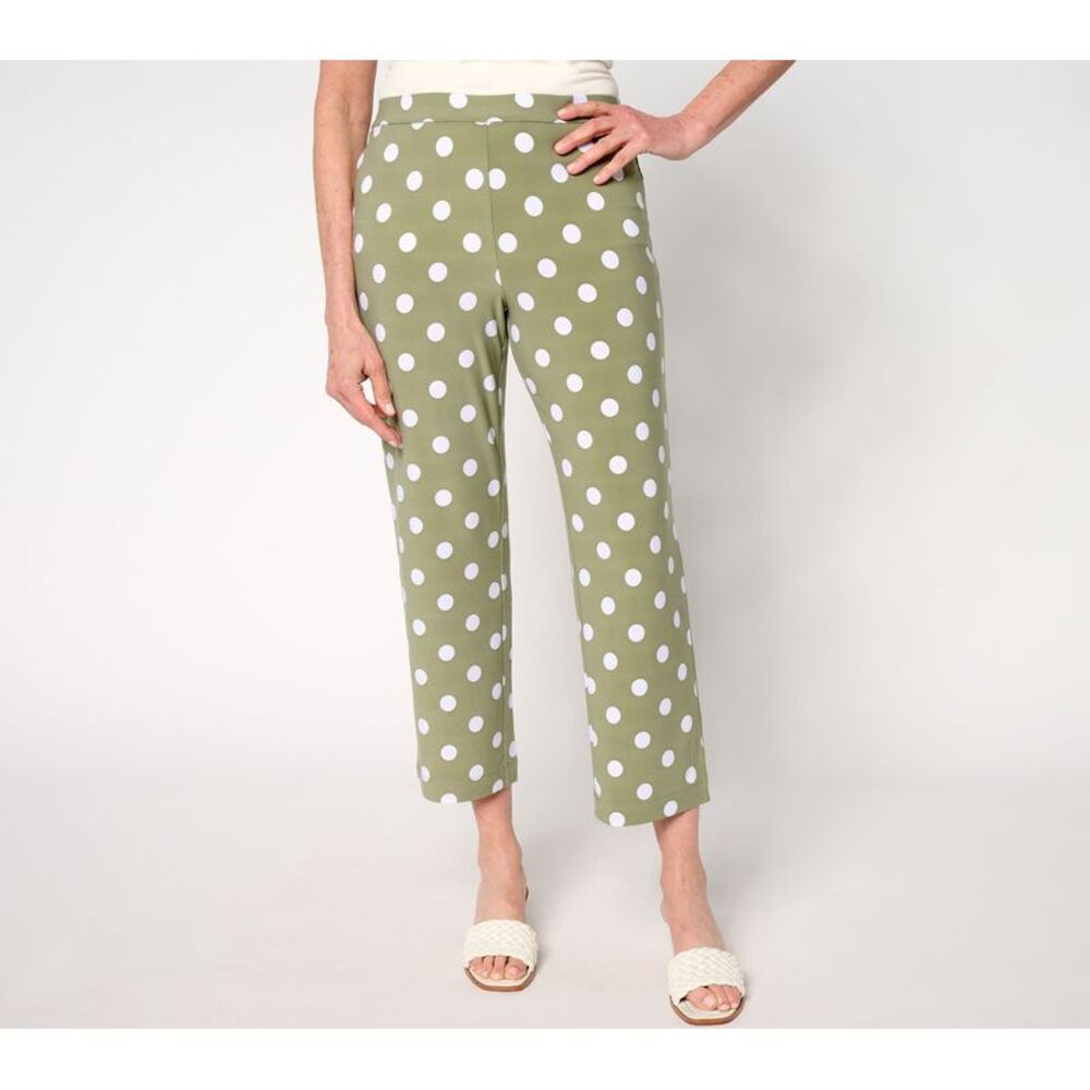 Gloria Vanderbilt Women's Pants Sz XS Polka Dot Italia Knit Multi-colored